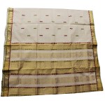 Kerala Temple Design Kasavu Saree